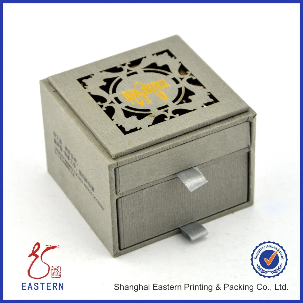 Custom Flocked Jewelry Boxes Paper Packaging Buy Custom Logo Printed