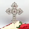 New products 2019 cross style cake topper for Wedding Religious Baptism Christening First Communion Confirmation