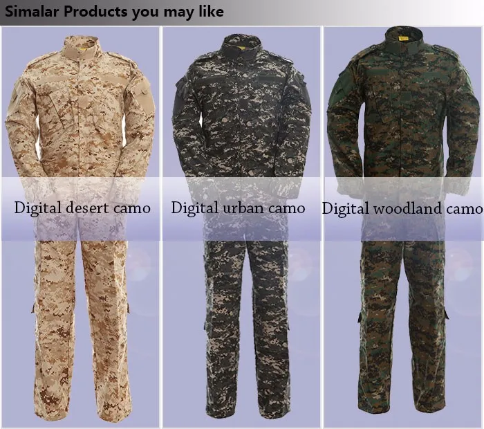 Uniforme Militar De Camuflaje Marino Digital De Combate Del Ejército