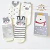 Best Gift box packaging winter baby ssocks set custom,cute 3d animal 4 pairs box set baby socks