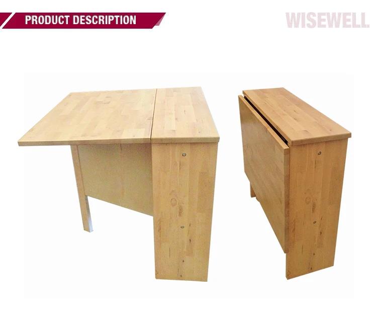 Good quality solid wood folding extendable dining table