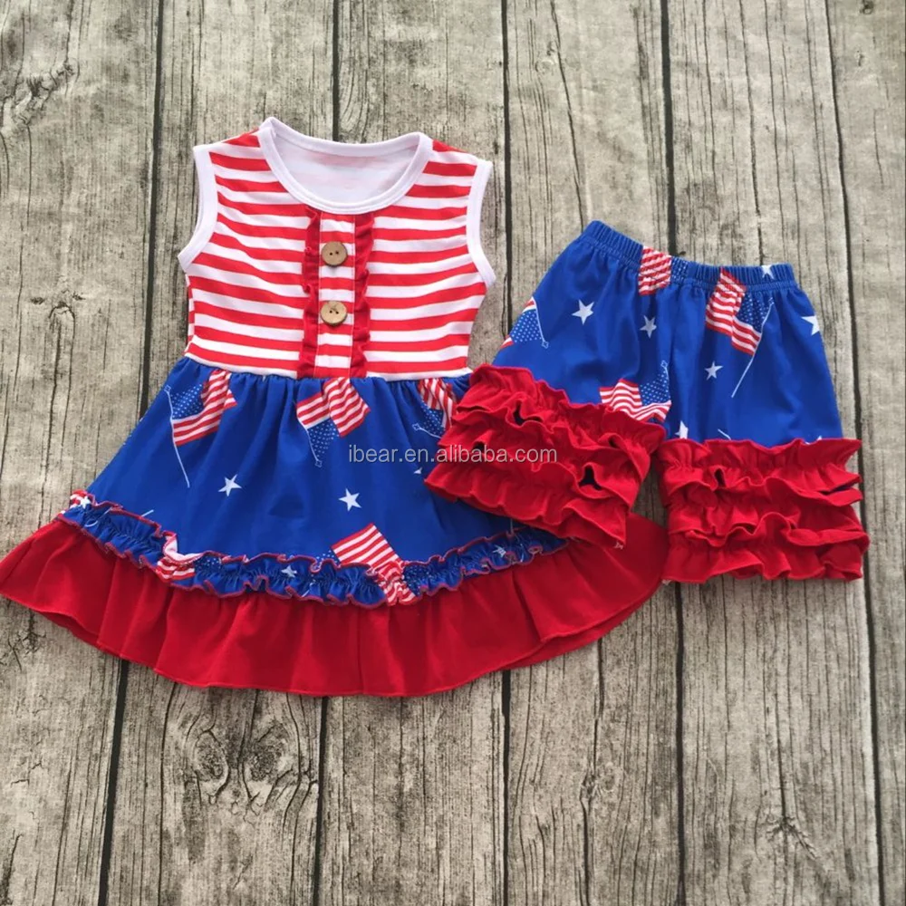 Toddler Girls July 4th Patriotic Clothing Set 4th Of July Boutique