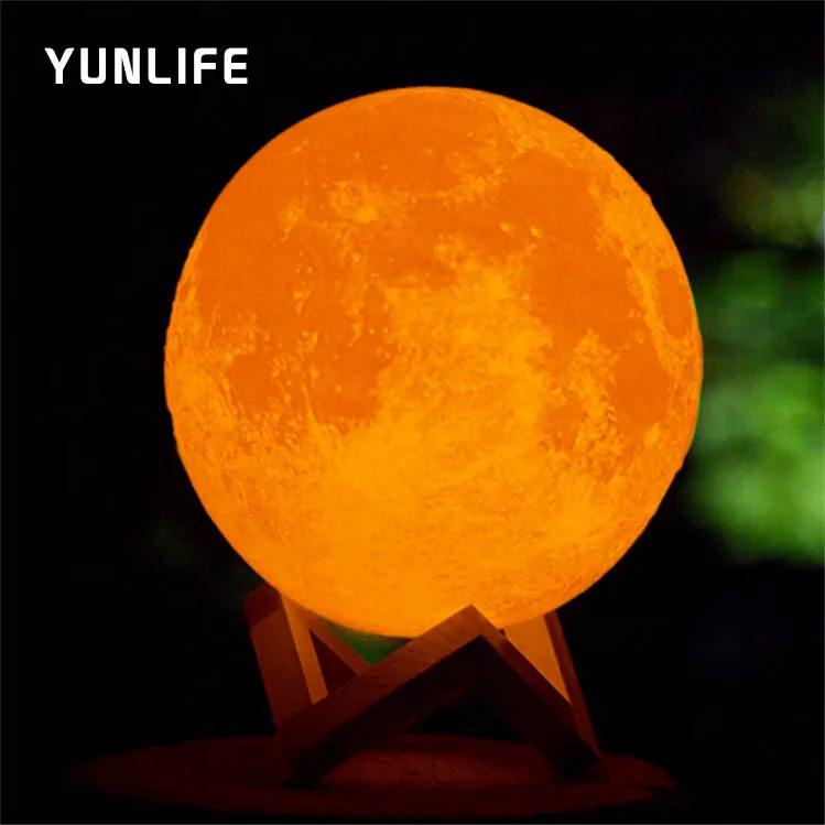 2020 New 3D Print LED Star Moon Light Lamp Night Light for Kids