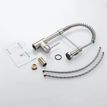 New Design Washing Kitchen Sink Faucet With Pull Out Copper