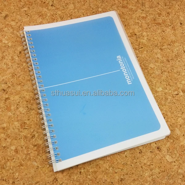 Plastic Cover Spiral Notebook,Spiral Notepad ; Pp Notebook,A5 Spiral