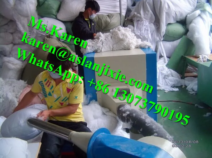 Pillow Cushion Filling Machine / Polyester Filling Machine For Pillow / Toys Pillow Pp Cotton