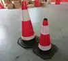 New design 70cm lower factory price rubber traffic cone, high quality traffic cone