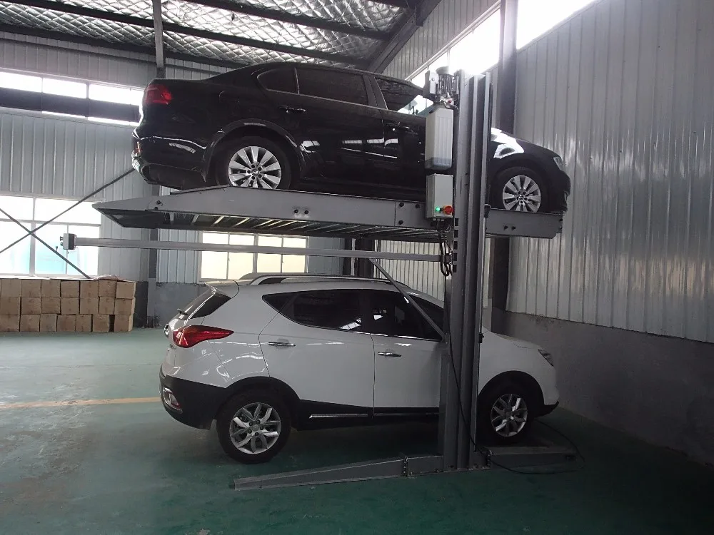 2 级岗位停车电梯双堆栈停车系统液压停车场电梯