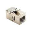 XL-215008 Metal shielded enclosure rj45 cat5e keystone module jack coupled connector for patch panel