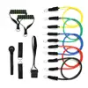New nature latex 11pcs resistance tube set/Yoga exercise latex tube