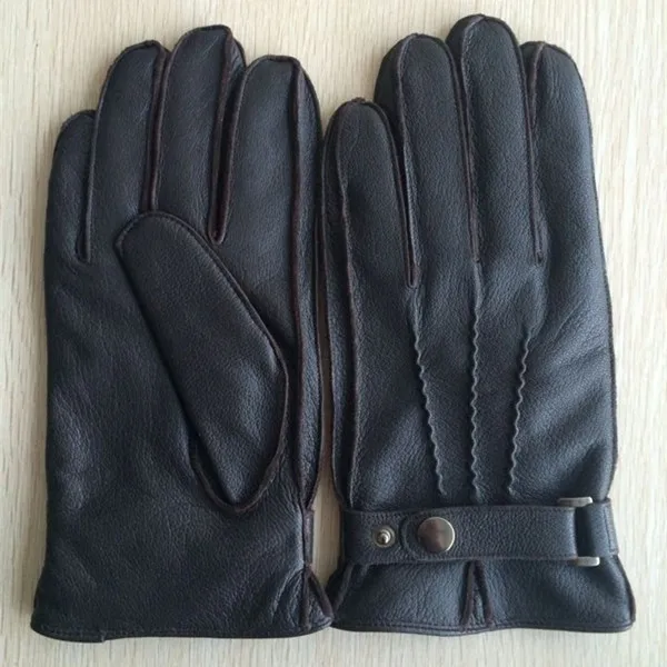 mens leather glove texture goat leather glove mens basic design glove
