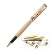 various stock custom Handmade workshop wooden Diy making pen parts kits metal components Classic Gold Rollerball Pen Kit
