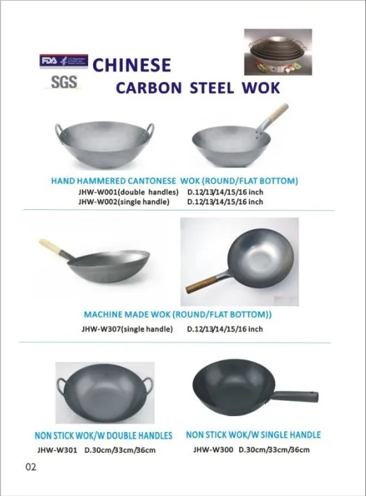 Stainless Steel Restaurant Wok With Wooden Handle Buy Stainless Steel