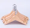 Eco-friendly bulk new small size durable mixed natural wood baby kids clothes hangers for closet