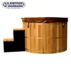 Hot selling wooden tub with electric heater and filtration system