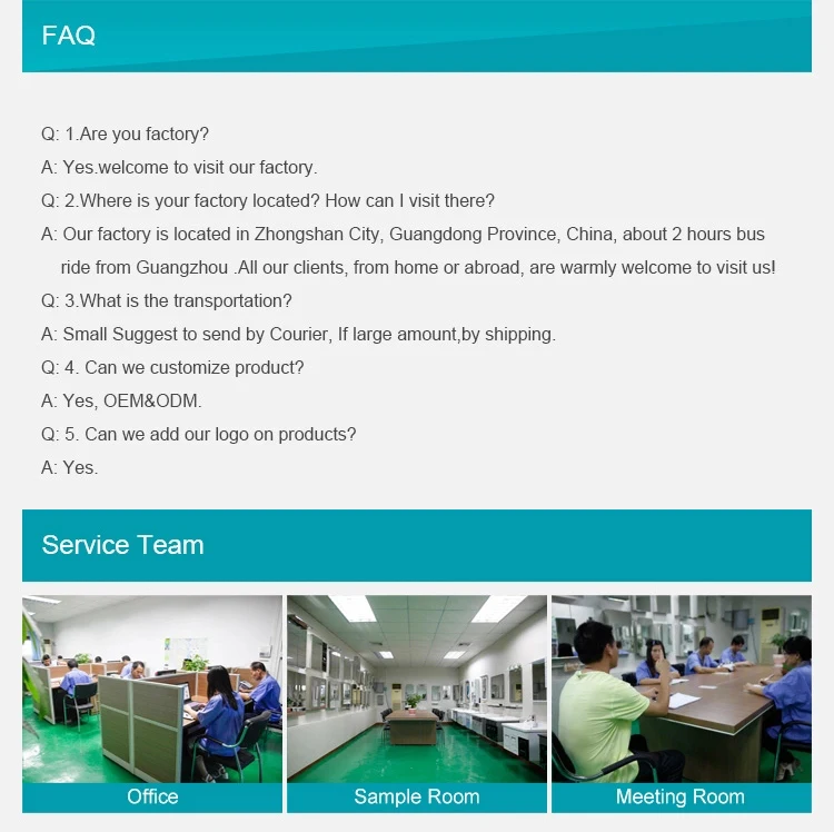 FAQ + service team