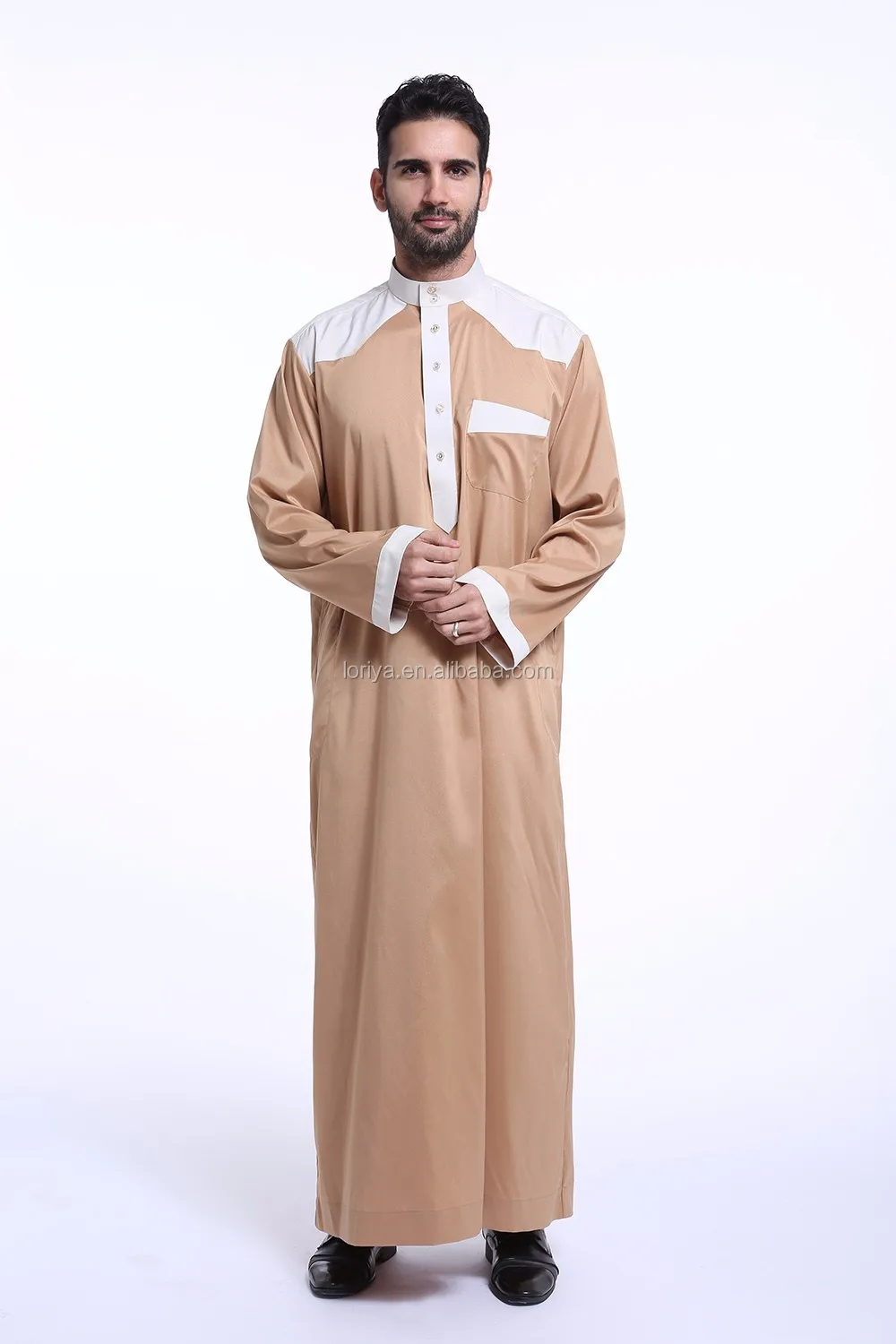 Modern Latest Design Muslim Men Jubah New Thobe Jubah Wholesale Online 