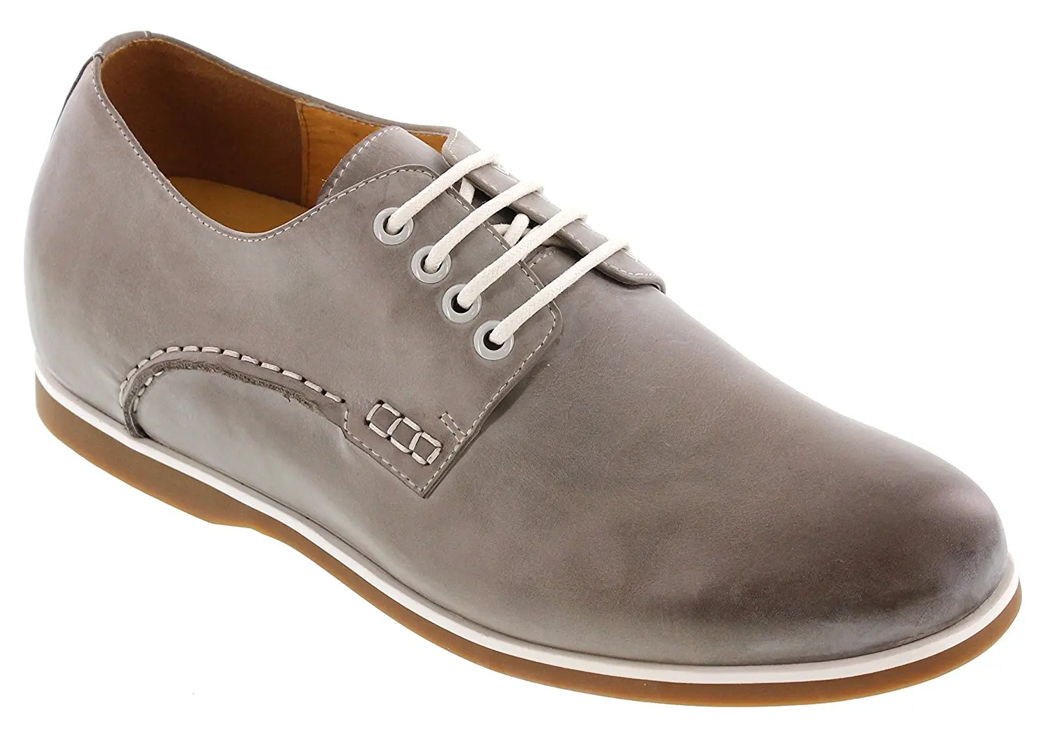 Toto D21906-2 inches Taller - Height Increasing Elevator Shoes - Marble Grey Lightweight Casual Shoes