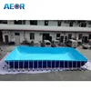 durable and affordable above ground metal frame swimming pool
