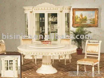 Antique White Colour Dining Room Set Wooden Round Table With Antique White Colour Dining Room Set Wooden Round Table With Chairs Moq