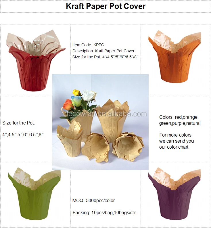 flower decoration wrap plant pot cover buy plant pot cover plant how to wrap flower pots with paper
