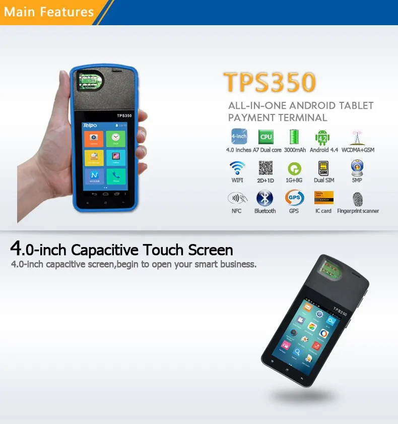 TPS350 Sim Card attendance machine