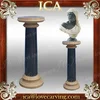 Factory supply simply design natural stone marble roman square gate pillar