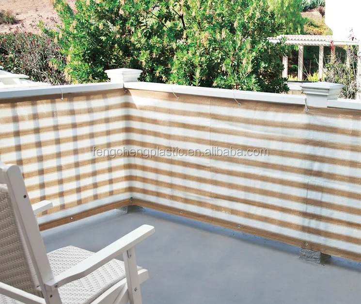 High Quality Pvc Balcony Railing Privacy Screen Pvc Balcony Fence Or