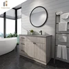 new product solid wood vanity with mirror modern pvc bathroom cabinet