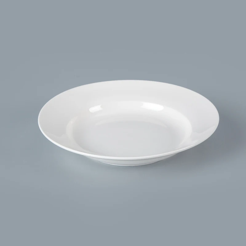 White Ceramic Porcelain Soup Plates For Restaurants Buy White Ceramic