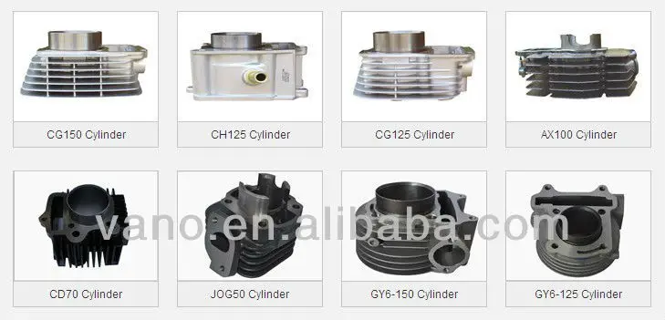 aluminium steel Motorcycle 60& 62&65mm engine Cylinder block set for RX150