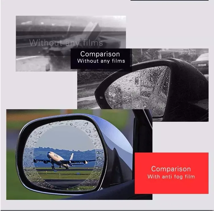 Car Glass Film High Quality Rainproof Antifog Driving Rearview Mirror