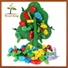 Baby Children Puzzle Wooden Beaded Toys String Fruit Trees Threading Game Learning Resources Educational Toys Children