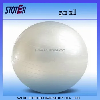 white fitness ball