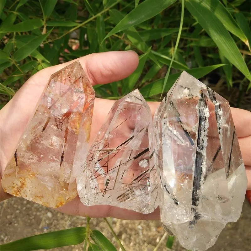 2017 The Latest High Quality Natural Black Tourmaline Crystal Quartz