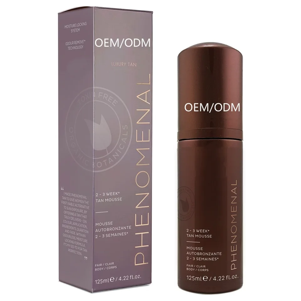 Private Label Organic Sunless Tanner Self Tanning Mousse For Bronzer