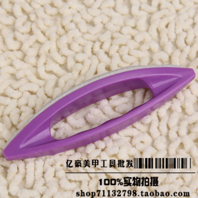 nail art file polishing file tool sheepskin polishing waxing brush sheepskin brush