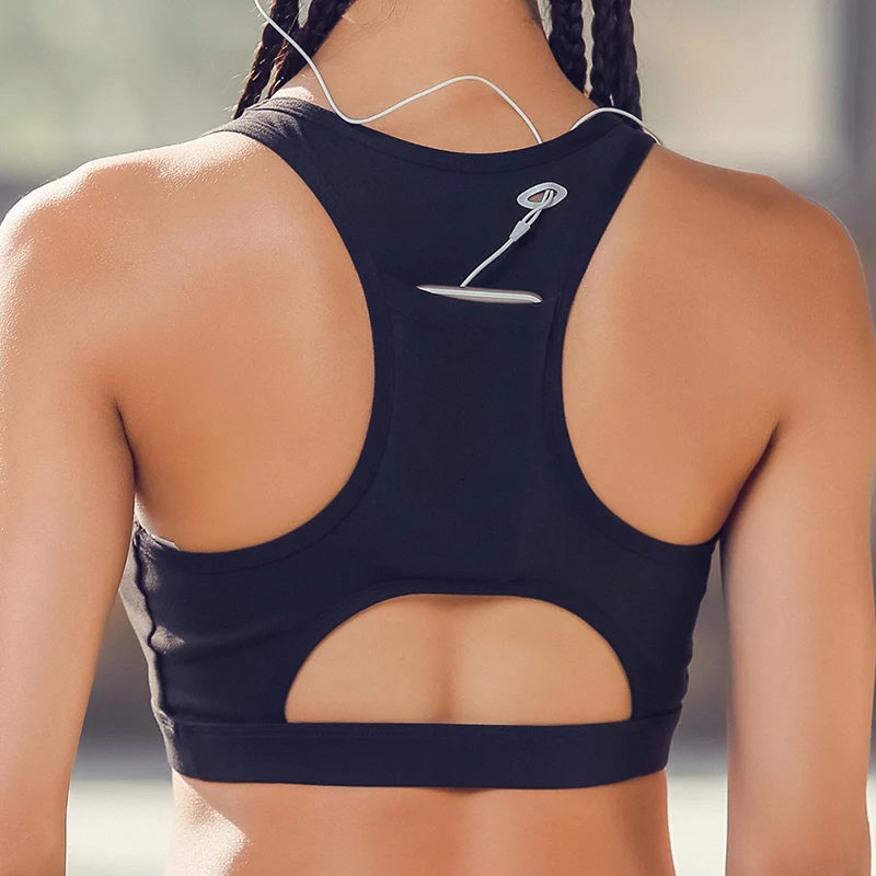 sports bra with cell phone pocket