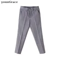 2016 New Arrival Big Boys Black Oxford Formal Performance Suit Pant Brand Gentle Style Kids Gray