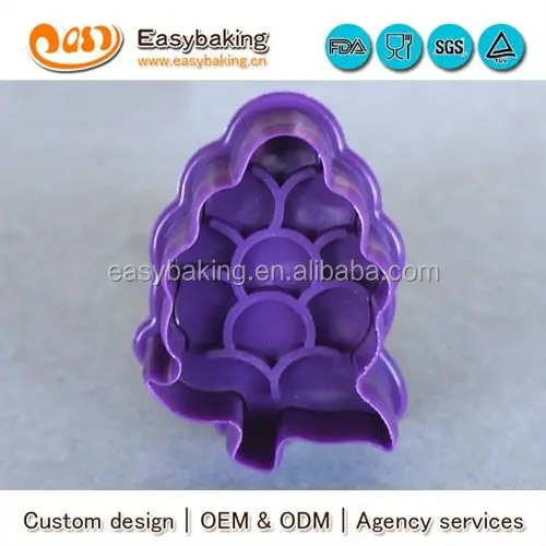 Factory Custom Plastic Fruit Shape 3D Cookie Cutters