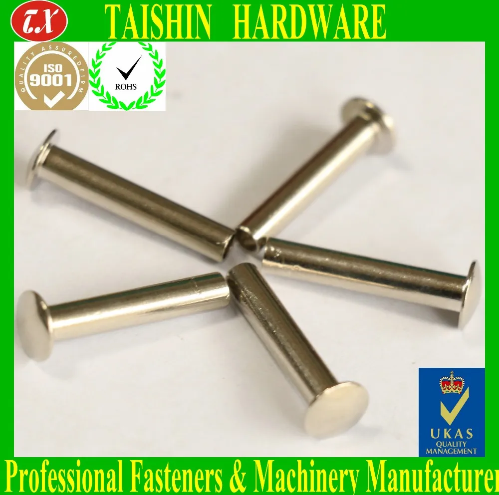 Nickel Plated Truss Head Hollow Semi Tubular Rivets Buy Semi Tubular Rivetstubular Rivet 7066