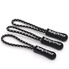 Clothes accessory OEM pvc pull zipper plastic rope slider puller