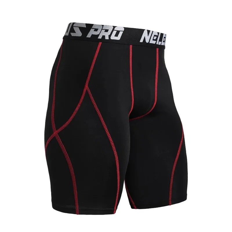 Oem Nylon Spandex 4 Needles Flatlock Men's Compression Shorts ...