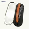 Heavy Duty 100% Stainless Steel Straight Edge Barber Wooden Razor Scales With Shark Super blades