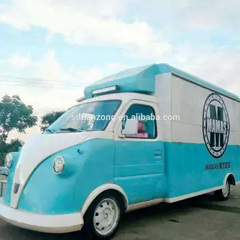 Electric Retro Vw Model Fast Food Vending Bus Commerical Show Car
