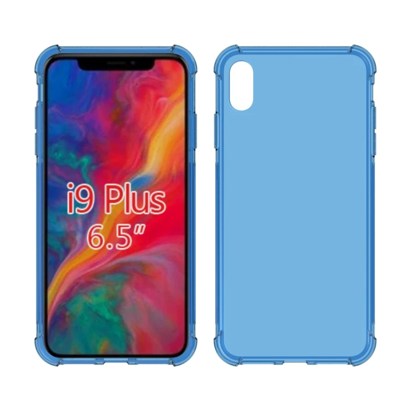 Transparent Shockproof soft Tpu cover case for iphone XS XS Max
