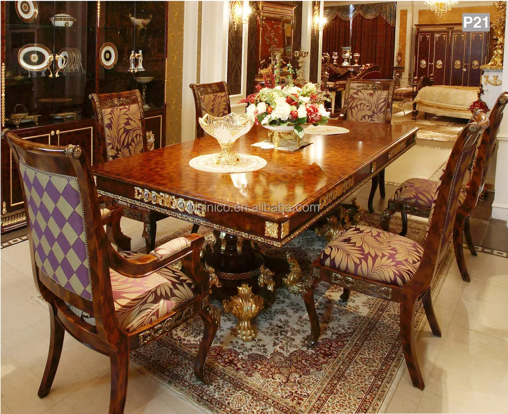 Barroco Francés Estilo Mesa De Comedor De Caoba/palacio Talla De ... Barroco Francés Estilo Mesa De Comedor De Caoba/palacio Talla De ...