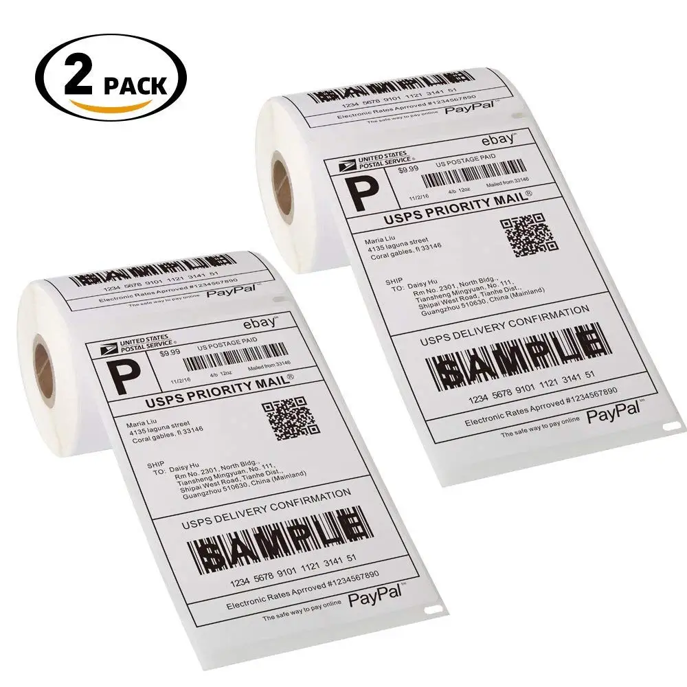 220 Per Roll USPS Direct Thermal Labels 4/"x6/" Dymo 4XL #1744907 Compatible