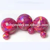 3.0mm OP#23 Dark Red Man Made Opal Beads