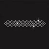 AB Crystal Cheerleading Bow Ribbon Pattern Rhinestone Transfer For DIY